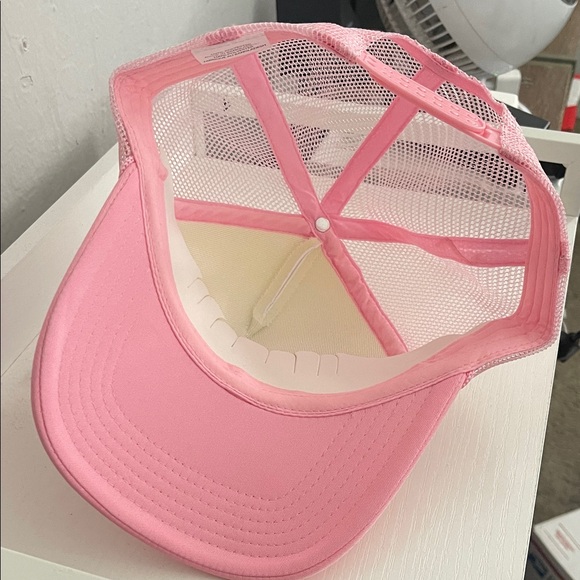 Pink and White Sequin Smiley Face Cap - Picture 2 of 2